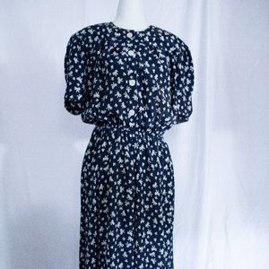Vintage 1980s Leslie Fay Petite Dress